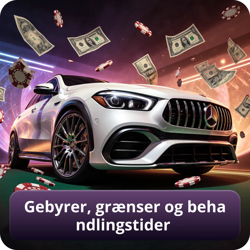Gebyrer beløbsgrænser og behandlingstider for MobilePay