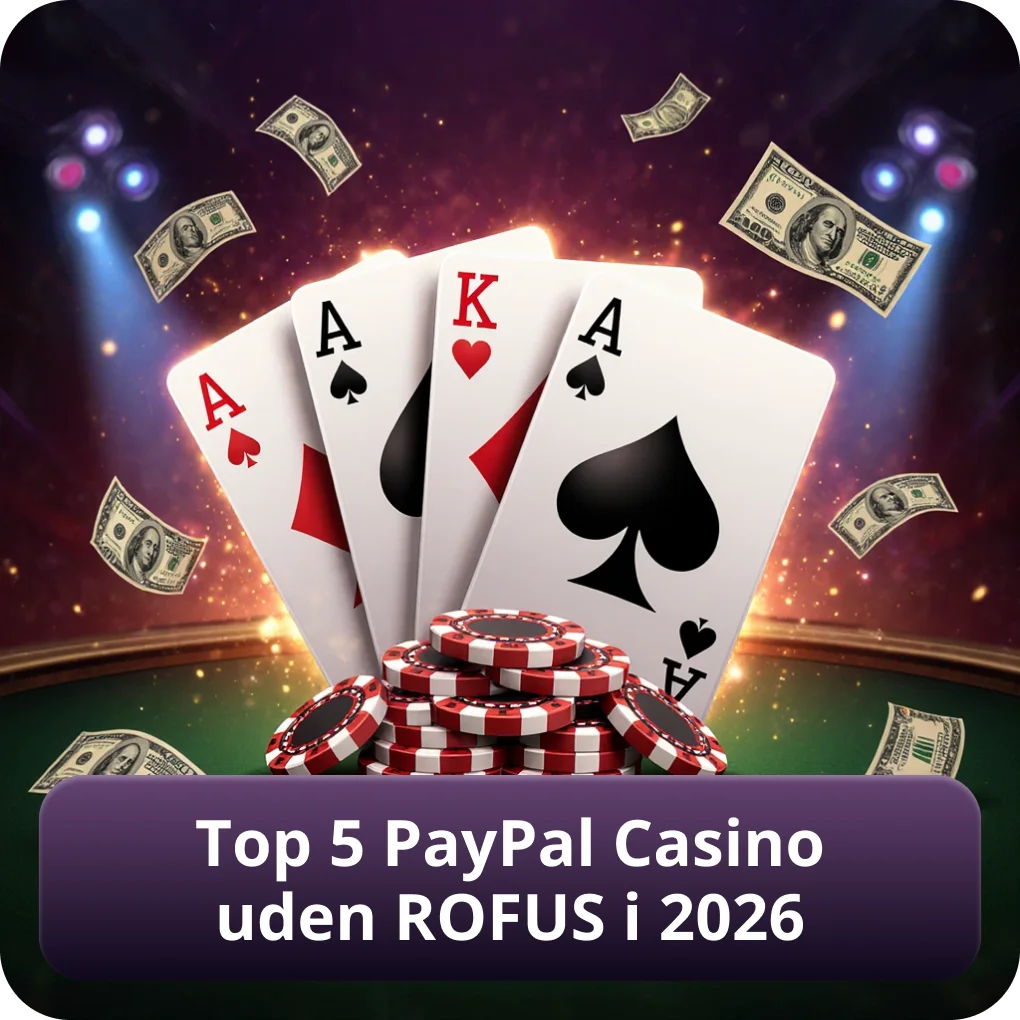 De 5 mest pålidelige PayPal casinoer uden ROFUS rangering for danske spillere 2026 Top 5 bedste PayPal casinoer uden ROFUS i 2026