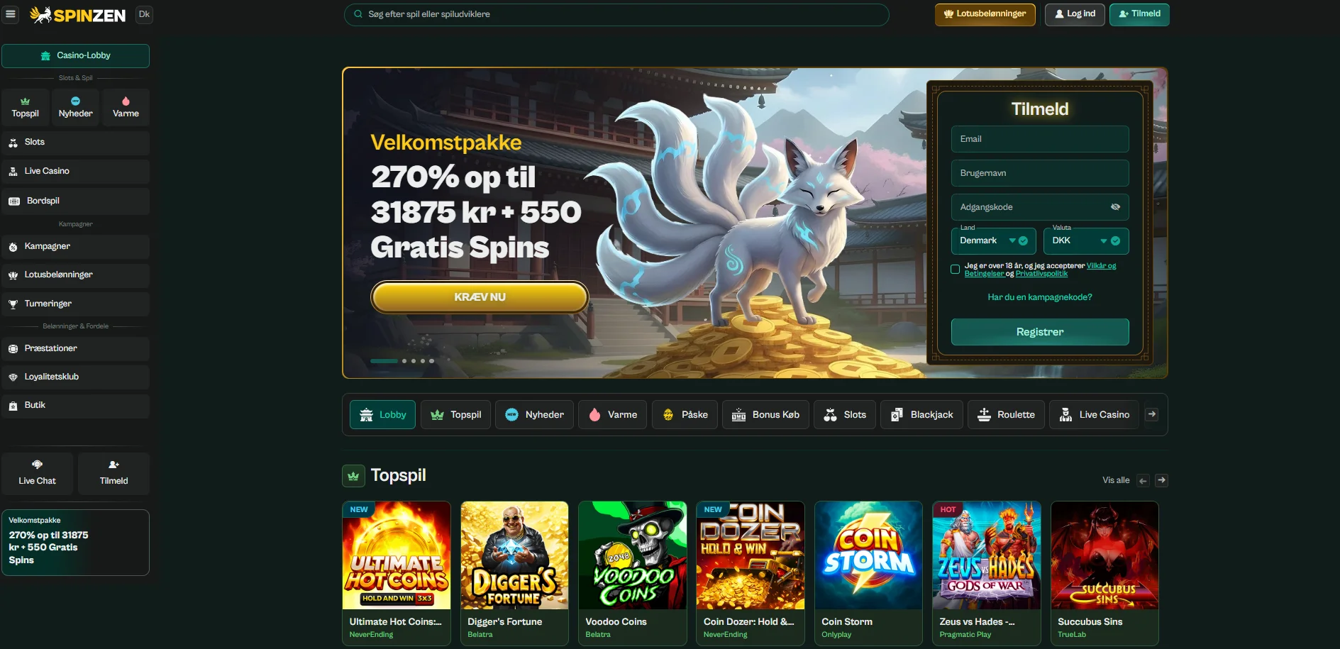 Top 5 Udenlandske Casinoer for Danske Spillere i 2026