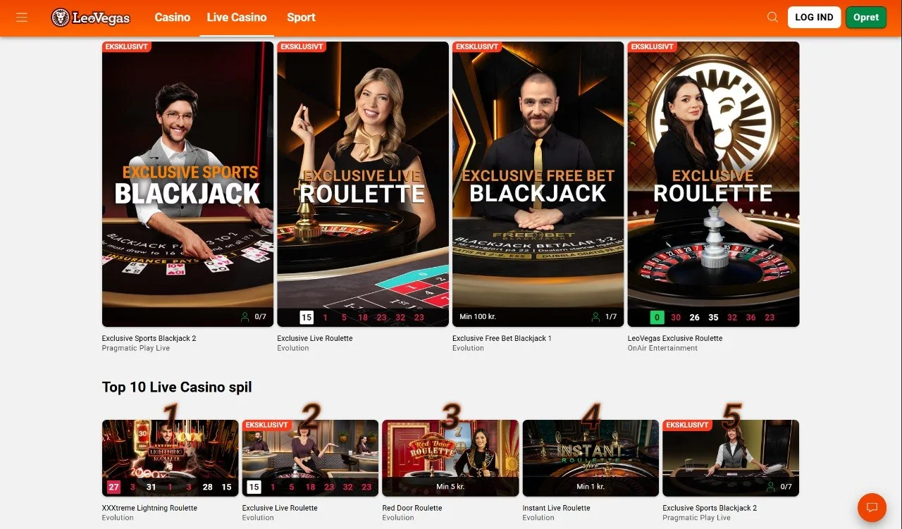 LeoVegas er det bedste PayPal casino uden ROFUS, hvor spillere kan nyde sikre transaktioner og eksklusive bonusser LeoVegas – Bedste PayPal Casino uden ROFUS